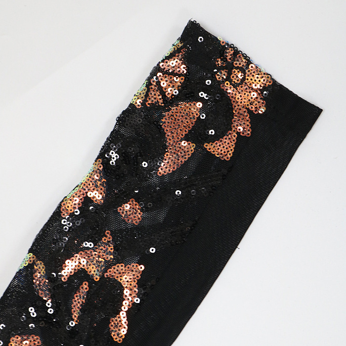 Euramerican Fashion Long Sleeve Perspectivity Sexy Sequins Skirts Sets CCY9529