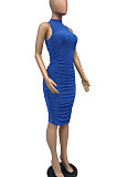 Euramericna Women Bright Silver Ruffle Split Party Hip Sexy Mini Dress WMZ2713