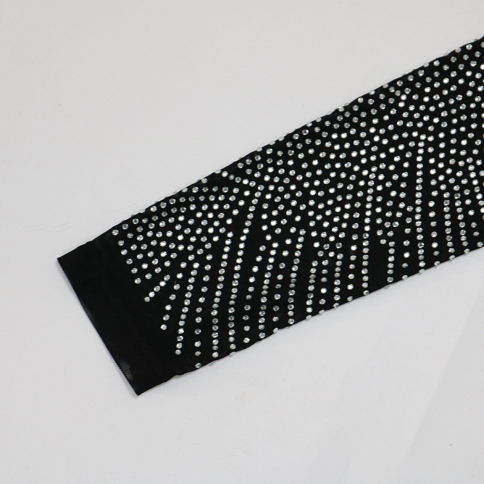 Euramerican Trendy Sexy Perspectivity Bling Bling Skinny Mid Waist Hip Mini Dress NO Underwear CCY9530