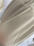Women Pure Color Long Sleeve Sexy Crop Three Pieces XQ1160