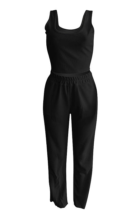 Women Pure Color Long Sleeve Sexy Crop Three Pieces XQ1160