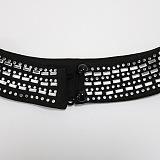 Trendy Sexy Casual A Word Collar Bling Bling PerspectivityBodycon Jumpsuits  CCY9536
