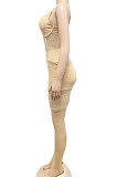 Euramerican Fashion Women Sexy V Collar Mesh Spaghetti Perspectivity Bling Bling Condole Belt Irregular Mini Dress XZ5575