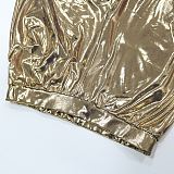 Fashion Sexy Simplee Long Sleeve Solid Color Top Crop Bodycon Pants Sets CCY9550