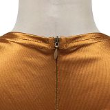 Fashion Women Sexy Pure Color Long Sleeve Hollow Out Ruffle Hip Mini Dress XZ5583