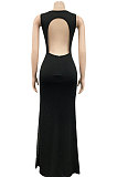 Sexy Bling Bling Mesh Spaghetti Perspectivity Sleeveless Backless Bodycon Long Dress XZ5580