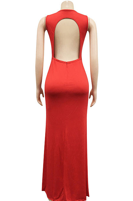 Sexy Bling Bling Mesh Spaghetti Perspectivity Sleeveless Backless Bodycon Long Dress XZ5580