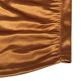 Fashion Women Sexy Pure Color Long Sleeve Hollow Out Ruffle Hip Mini Dress XZ5583