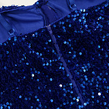 Euramerican Fashion Sexy Condole Belt Collect Waist Perspectivity High Split Backless Hip Long Dress CCY9587