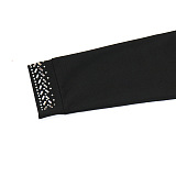 Euramerican Fashion Sexy V Collar Irregular Split Bling Bling Mid Waist Mini Dress CCY9436