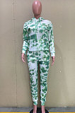 Women New Casual Tie Dye Printed Long Sleeve Hoodie Jogger Pants Sets ORY5181