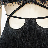 Women Club Bandage Tassel Hip Strapless Backless Mini Dress MY10059