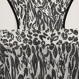 Euramerican Fashion Casual Halter Neck Sequins Hip Skinny Casual Jumpsuits CCY9628