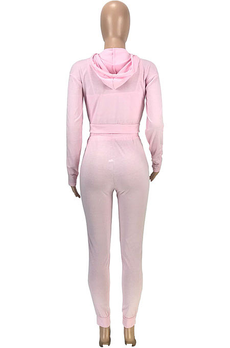 Women Fashion Pure Color Hoodie Coat +Tank Strapless Jogger Pants Casual Three Piece Sets SM9228