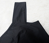 Women Spring Summer V Collar A Word Shoulder Solid Color Hip Split Ruffle Long Dress MY10062