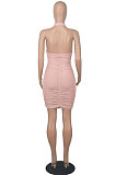 Women Fashion Halter Neck Sexy Bling Bling Bodycon Hip Backless Mini Dress WMZ2702