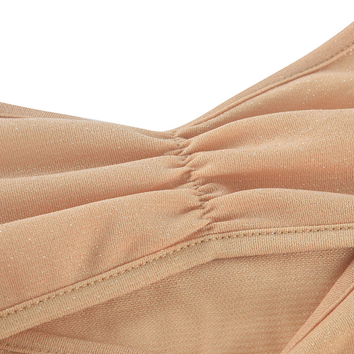 Euramerican Women Fashion Sexy Halter Neck Hollow Out Solid Color Backless Bandage Mini Dress WMZ2705