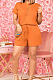 Casual Wholesale Women Short Sleeve Round Neck Shorts Solid Color Sport Fake Two Jumpsuits E8667