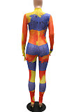 Euramerican Trendy Women Long Sleeve Sexy Skinny Perspectivity Bodycon Jumpsuits With Glove CCY9633