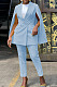 Elegant Fashion New V Neck Double-Breasted Suit Coat Trousers Business Sets SZS2002