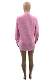 New Woman Single-Breasted Long Sleeve Lepel Collar Sexy Shirts SZS8178