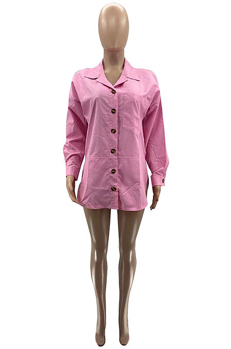 New Woman Single-Breasted Long Sleeve Lepel Collar Sexy Shirts SZS8178