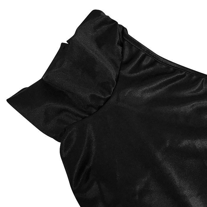 Euramerican Fashion Sexy Pure Color Women Irregular Split Backless Long Dress XZ5625