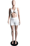 Sexy Women Cute Tank Shorts Solid Color Sets LML303