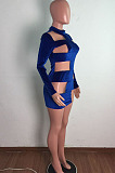 New Women Velvet Mest Patchwork Long Sleeve O Neck Slim Fitting Solid Color Mini Dress LA3302