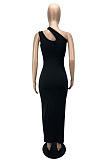 New Summer Women Solid Color Sleeveless Bodycon Dress MLL179