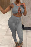Criss Cross Tank Top & Pants Set