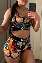 Printed Tank Top & Shorts Set