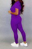 New Hot Sales Women Short Sleeve Zipper Hoodie Jogger Pants Casual Sport Sets BS1303