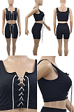 Criss-Cross Shorts Set
