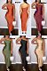 Elegant Sexy Romantic Simplee Polyester Sleeveless Strappy Off Shoulder Knot Side Long Dress LML304