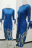 Cuff Knotted Midi Dress