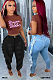 Casual Boho Sexy Polyester Tassel Hem Mid Waist Long Pants Skinny Pants TRS1200
