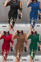 Cuff Knotted Midi Dress