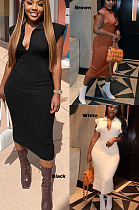 Casual Vintage Sexy Polyester Sleeveless V Neck Square Neck Ruffle Long Dress HH10113