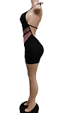 Sexy New Summer Patchwork Halter Neck Backless Slim Fitting Romper Shorts F88425