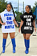 Casual Sporty Letter Short Sleeve Tie Neck Lantern Sleeve Mini Dress FM6243