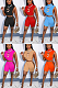 Off Shoulder Hollowed Out Shorts Set