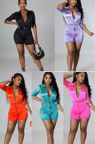 Shirt Layered Shorts Set