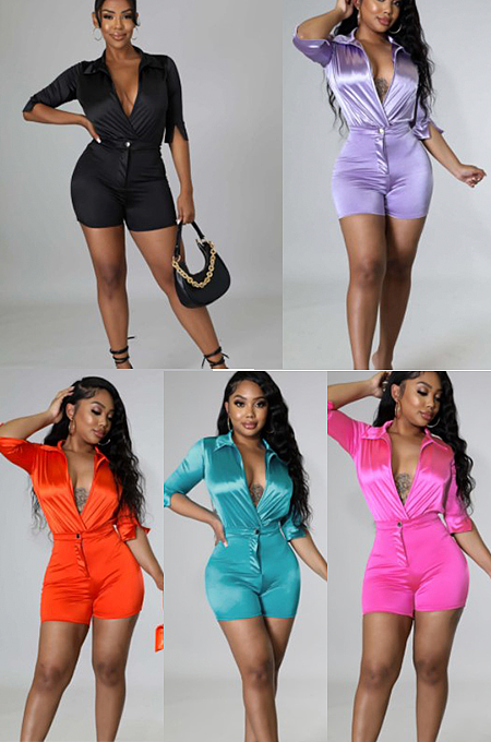 Shirt Layered Shorts Set