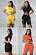 Tight Sexy worn short sleeved sportswear shorts two piece set ME7443
