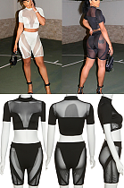 See-through Shorts Set