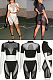 See-through Shorts Set