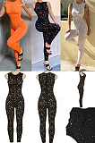 Off Shoulder Hollow-out Jumpsuit