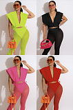 Two side hollowed out Hoodie Top and mesh trousers (including underwear) set QQM4412