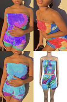 Printed casual two piece set SSM8041